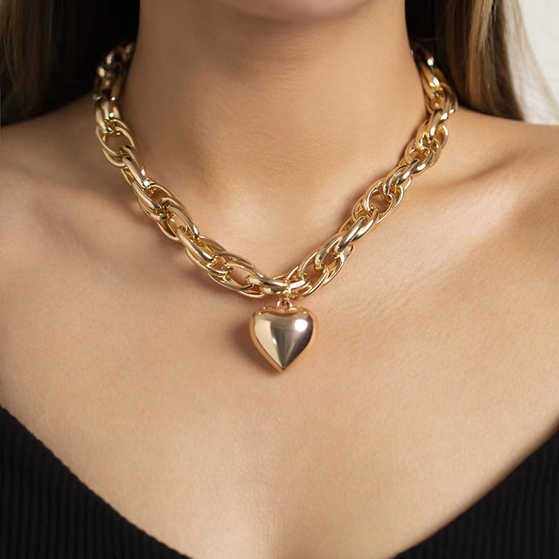Hollow-Out Thick O-Shaped Necklace