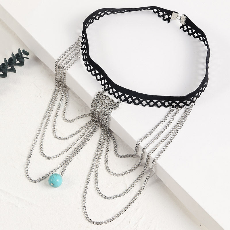 Bohemian Multi-Layer Pearl Body Chain