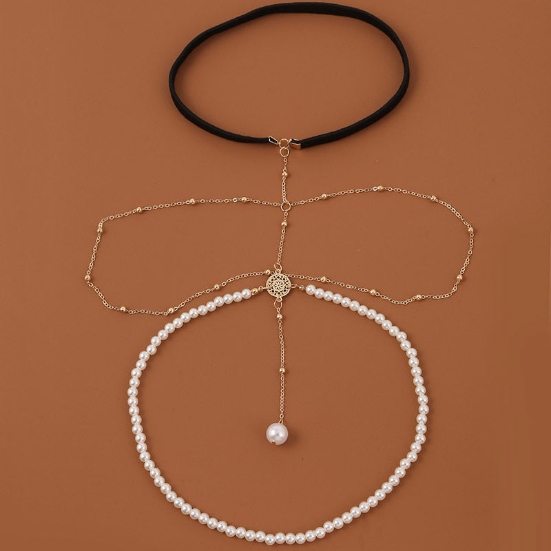 Bohemian Multi-Layer Pearl Body Chain
