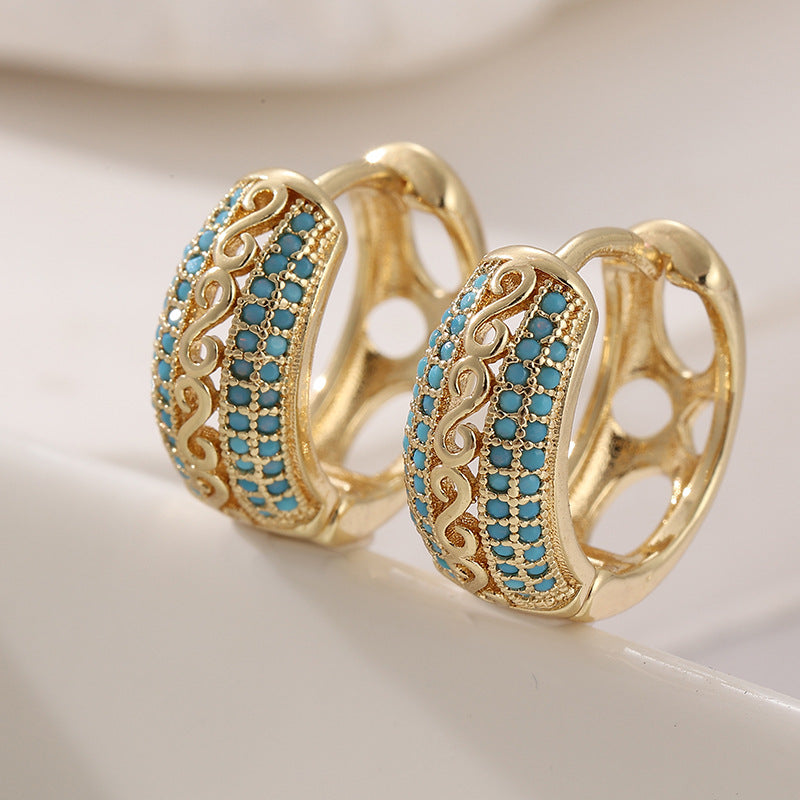 Designer Butterfly Sequin Earrings