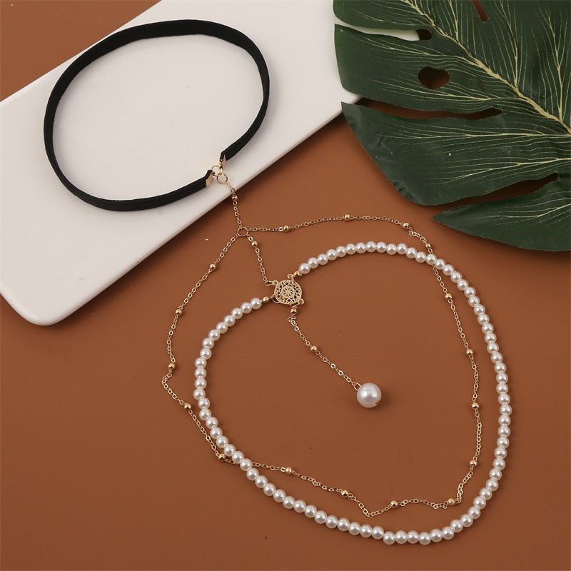 Bohemian Multi-Layer Pearl Body Chain