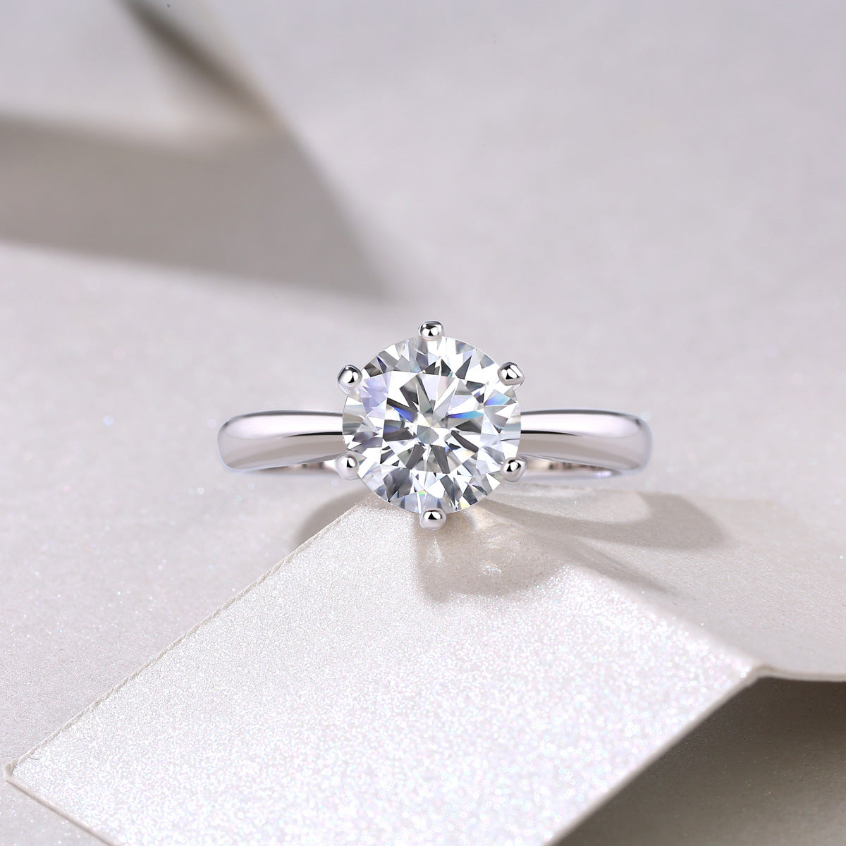 Moissanite 1-Carat Classic Couple Ring