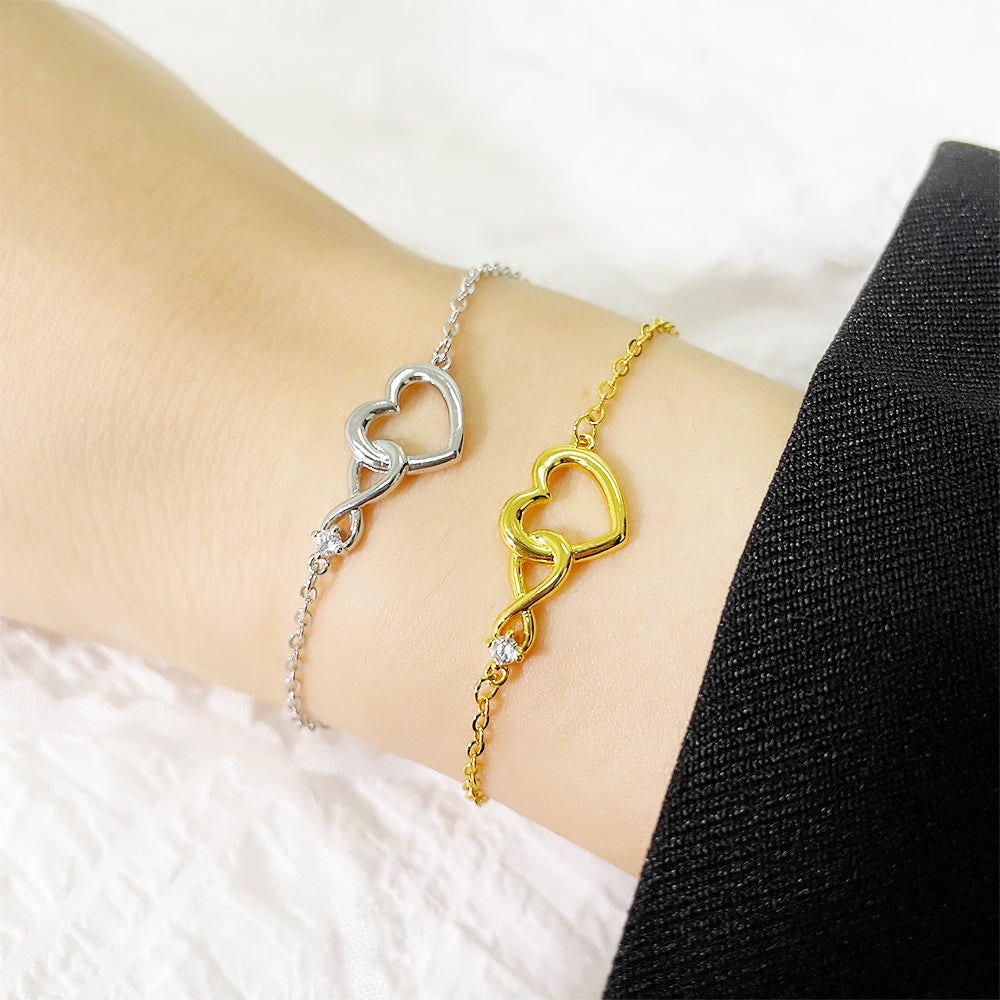 Heart-Shaped Zircon Bracelet