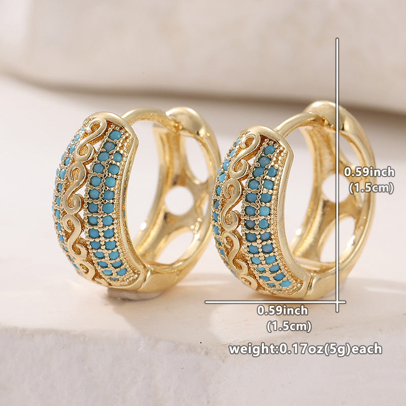 Designer Butterfly Sequin Earrings